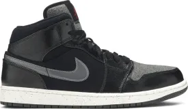 Air Jordan 1 Retro Mid SE Winterized Sneakers, Black