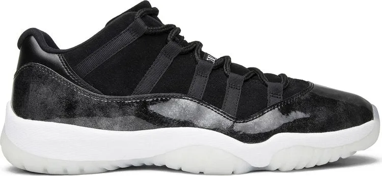 Air Jordan 11 Retro Low Barons Sneakers, Black