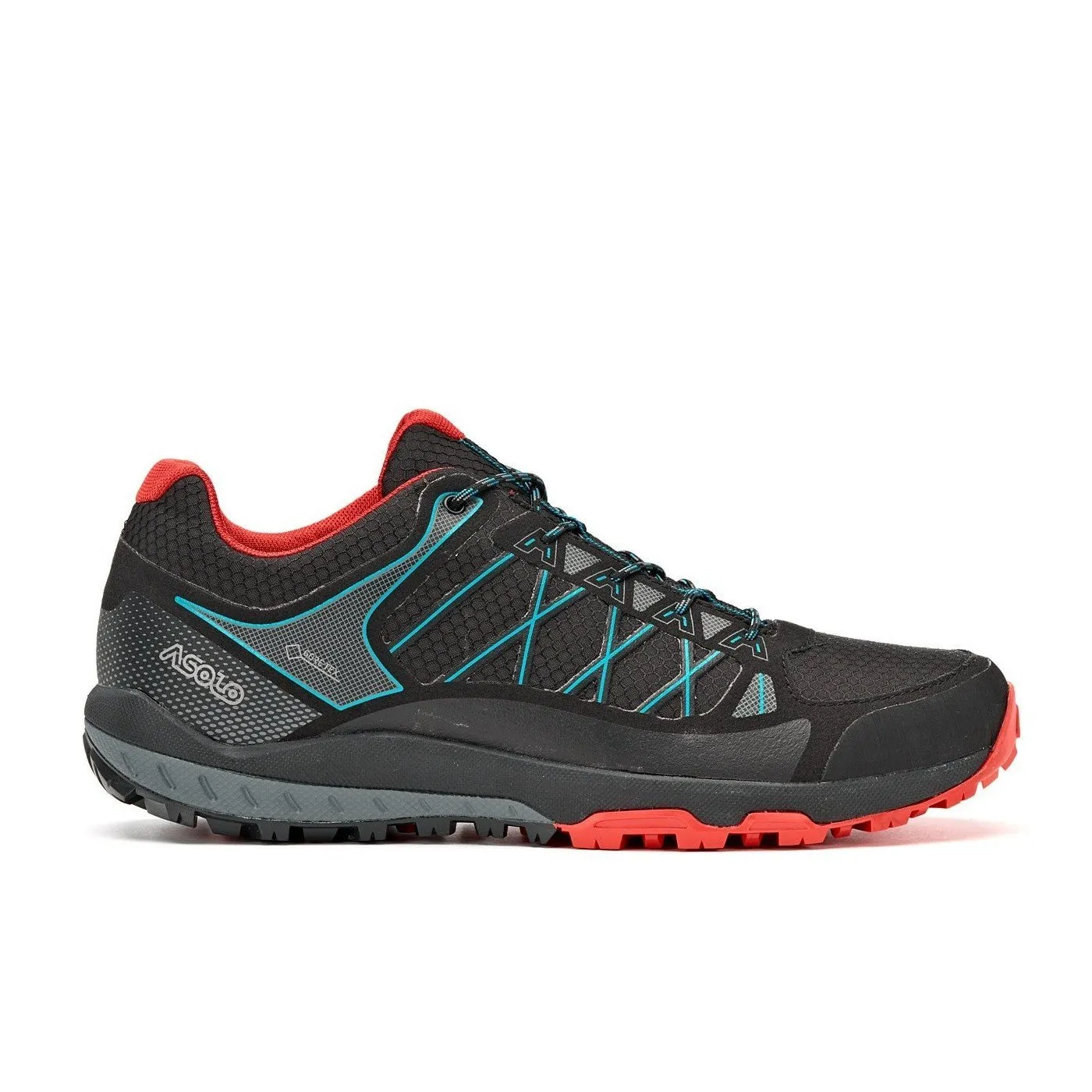 Asolo Grid GV Mens Hiking Shoe - Black/Red