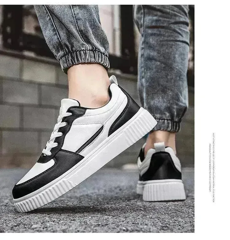 Autumn New Breathable White Shoes For Students Trendy All-Match Platform Sports Casual sneakers for men