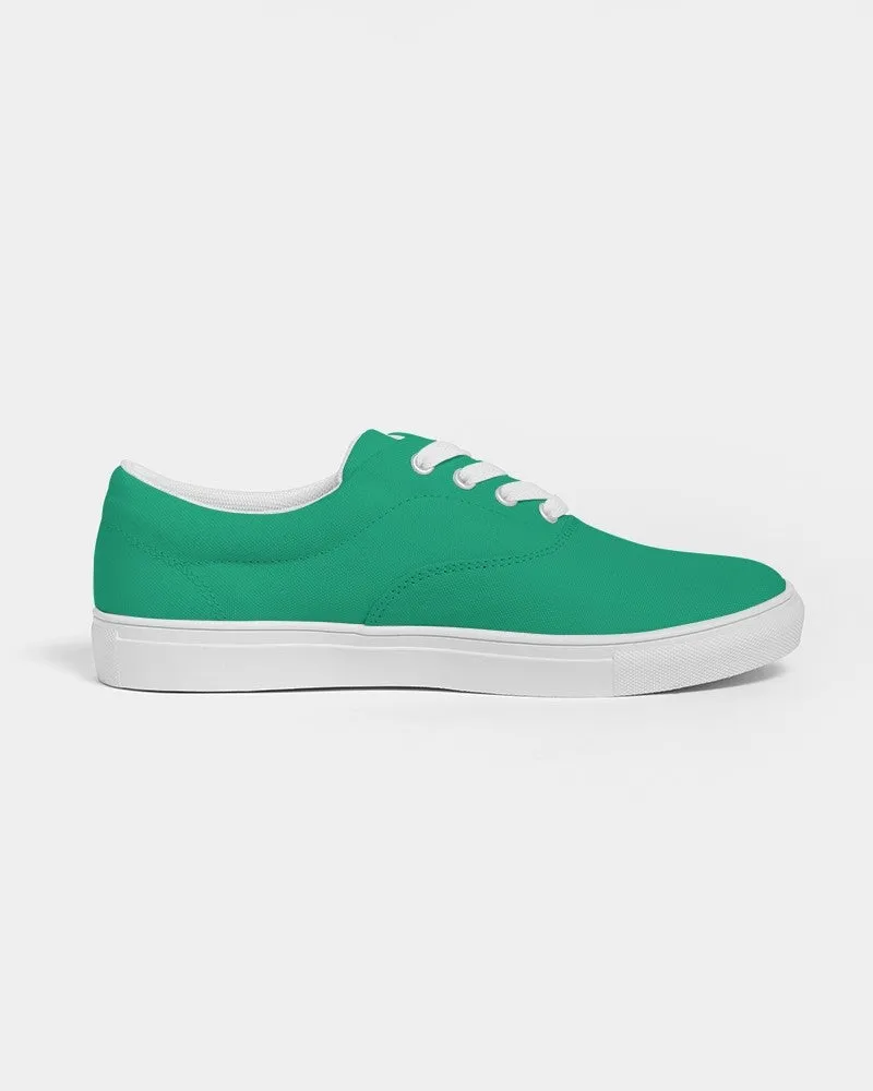 Bright Cool Green Men's Canvas Sneakers | Men's | Bright Pure Cool Green | C100M0Y75K0