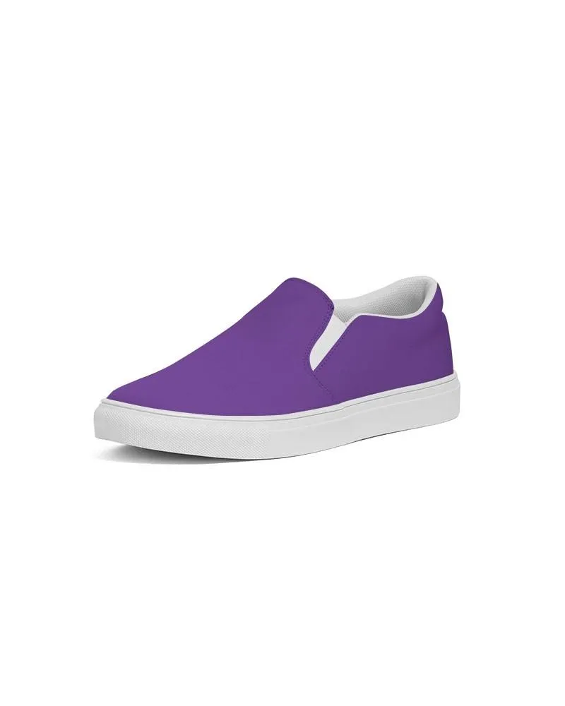 Bright Violet Slip-On Canvas Sneakers | Men's | Bright Pure Violet | C75M100Y0K0