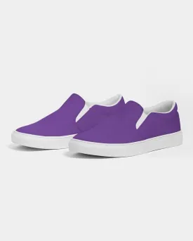 Bright Violet Slip-On Canvas Sneakers | Men's | Bright Pure Violet | C75M100Y0K0