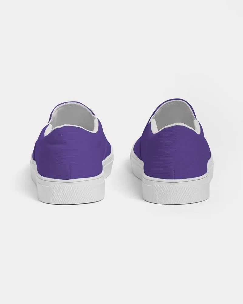 Bright Violet Slip-On Canvas Sneakers | Women's | Bright Pure Violet | C88M100Y0K0