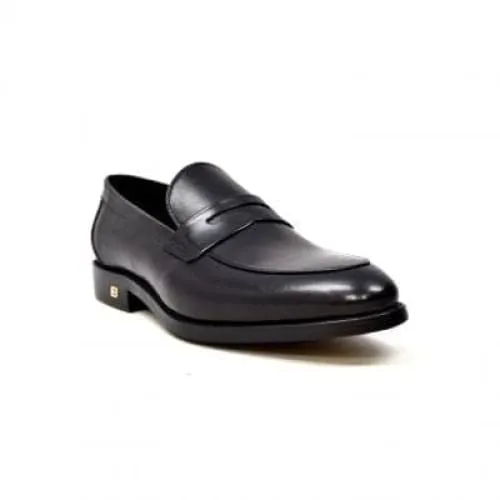 British Walkers Berlin Men's Black Leather Loafers