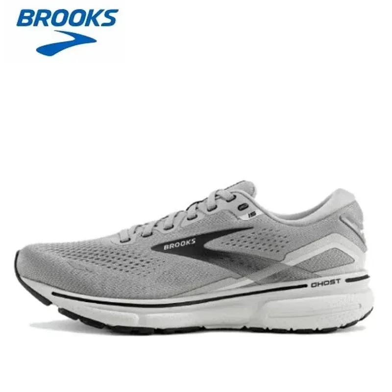 BROOKS Ghost 15 Oyster Alloy White Running Shoes Women Men Long-Distance Road Sport Training Casual Sneakers