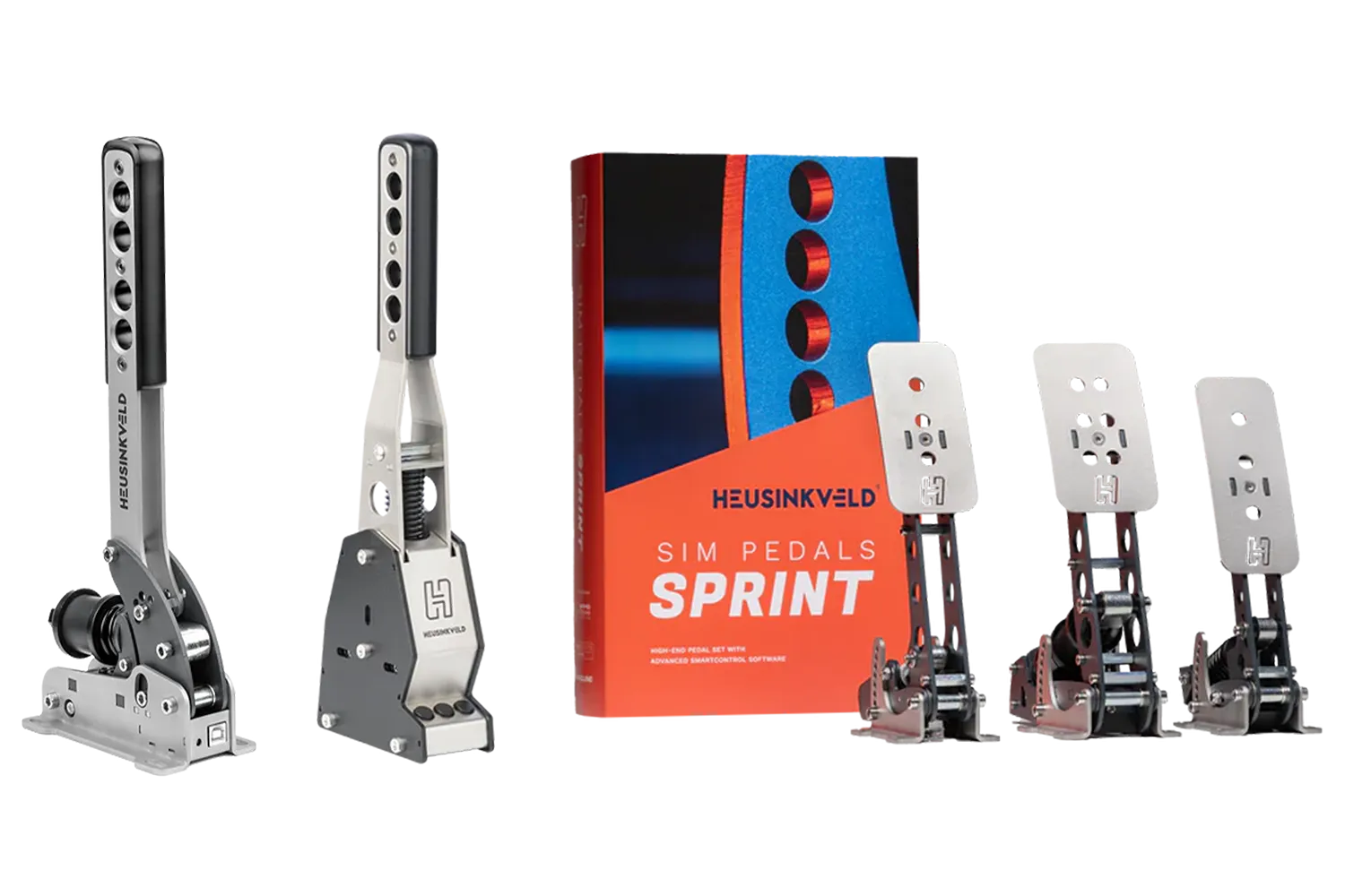 Bundle - Heusinkveld Sprint 3-Pedal Set, Heusinkveld Handbrake and Heusinkveld MagShift