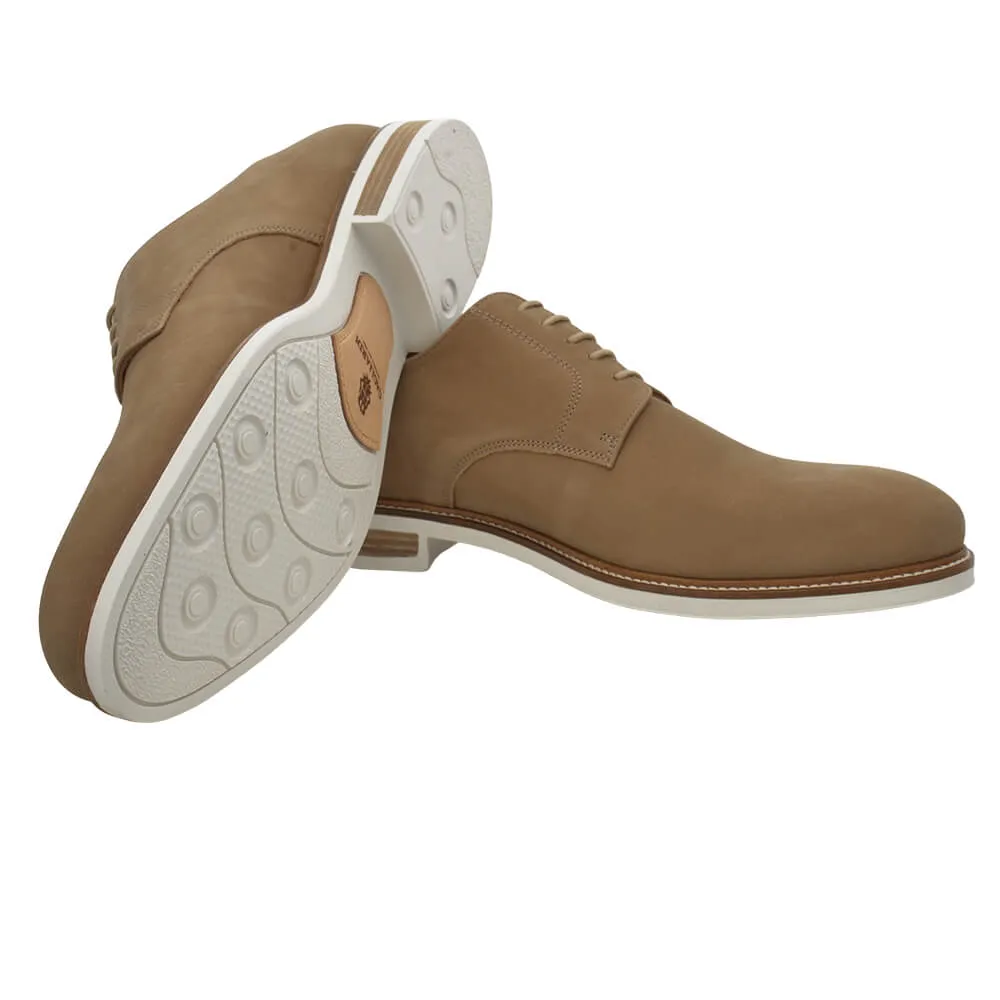 Camel Lace Up Nubuck Shoes