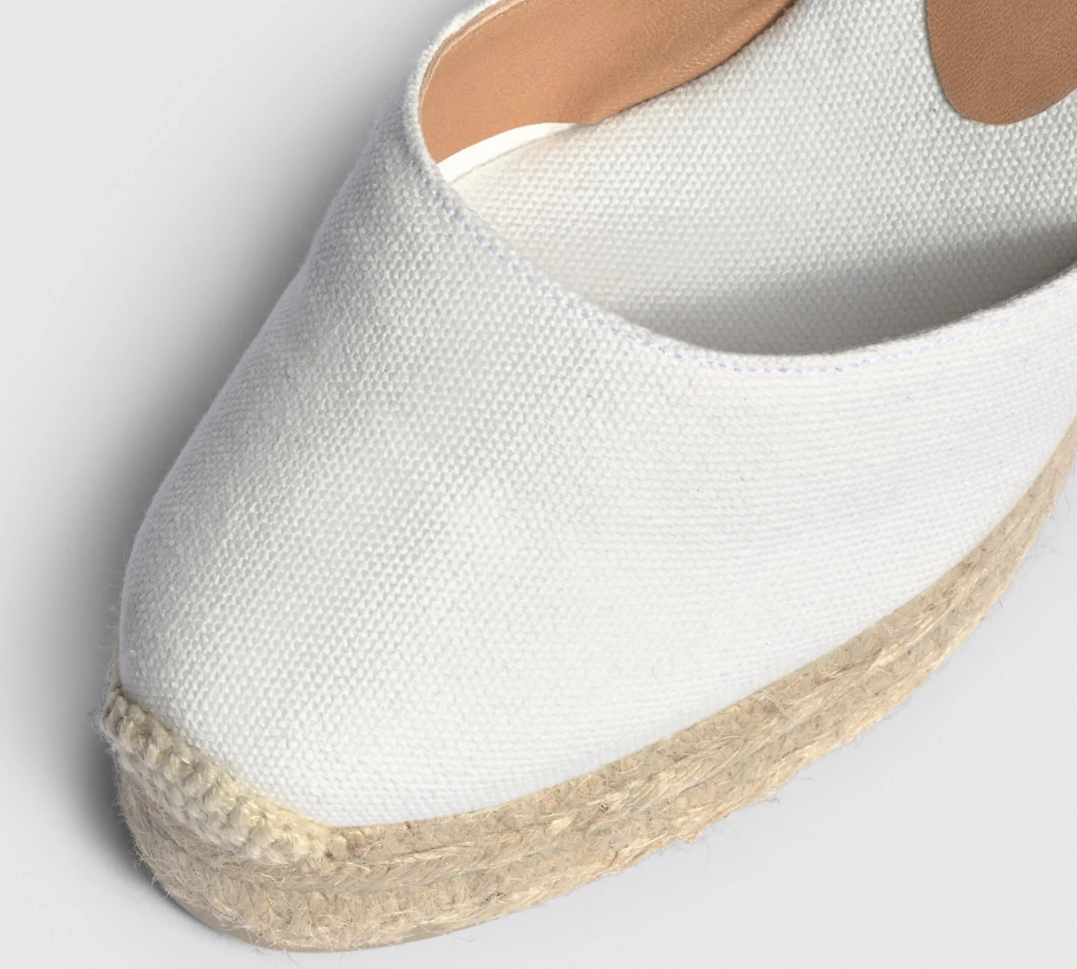 Castaner Carina 8ED White Platform Wedge Espadrilles