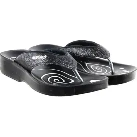 Chic Black Women's Thong Flip-Flops (Size-UK-5)