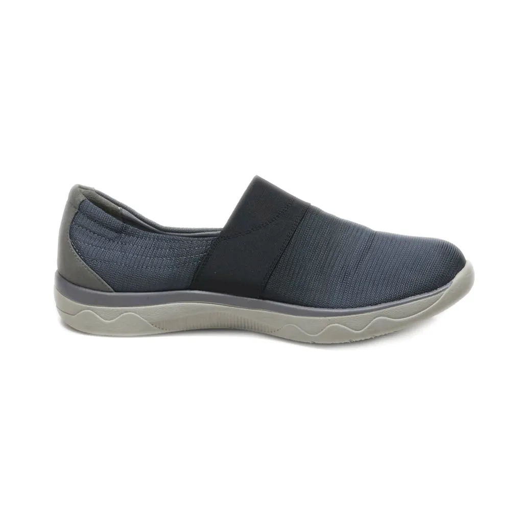 Clarks Slip Ons Leather Blue Colour For Women