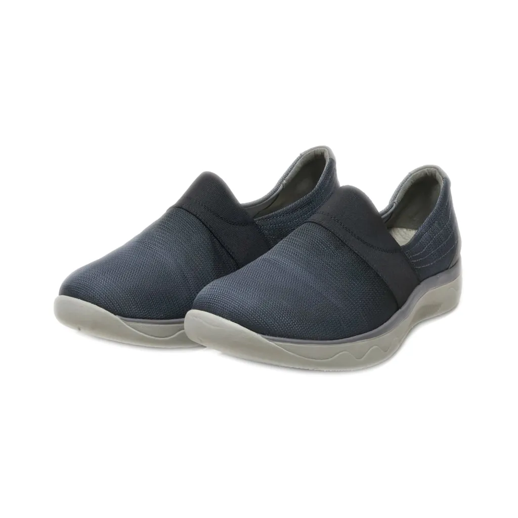 Clarks Slip Ons Leather Blue Colour For Women