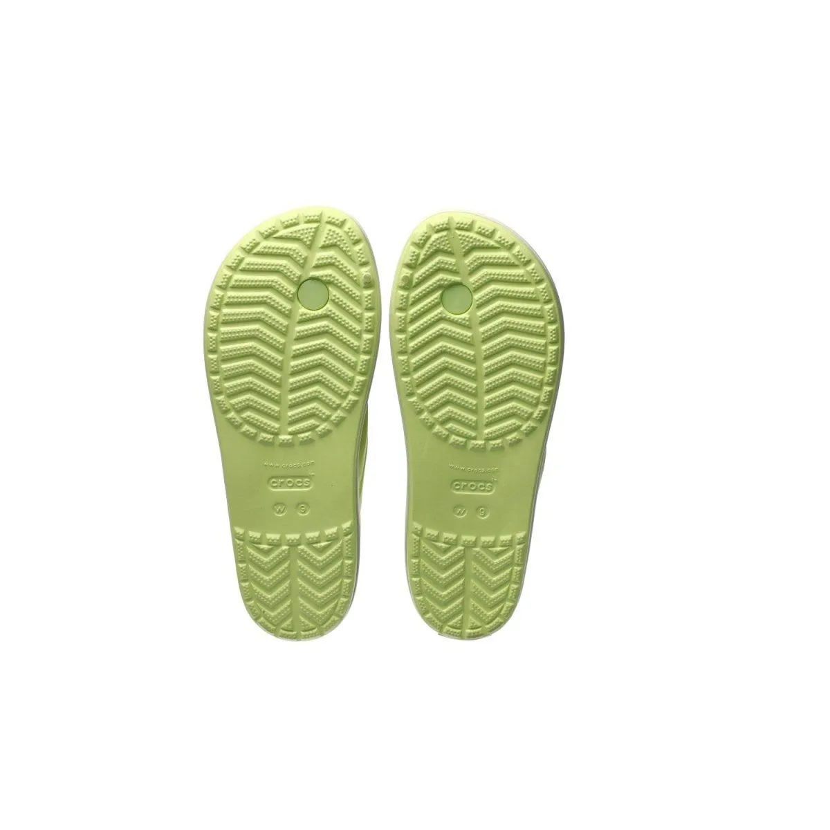 Crocs Crocband Sandals Flip Flops Rubber Green Colour For Women