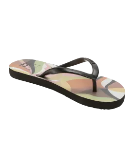 Dama Flip Flops in Black