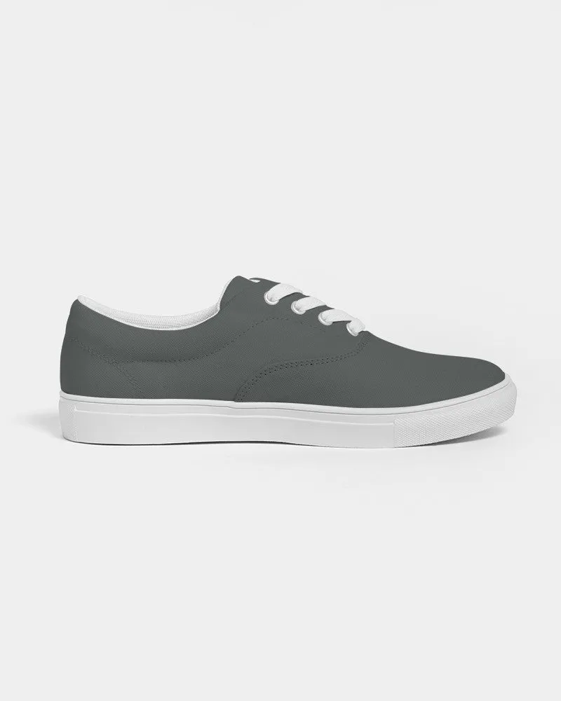 Dark Green Gray Women's Canvas Sneakers | Women's | Dark Pale Green Gray | C10M0Y10K80