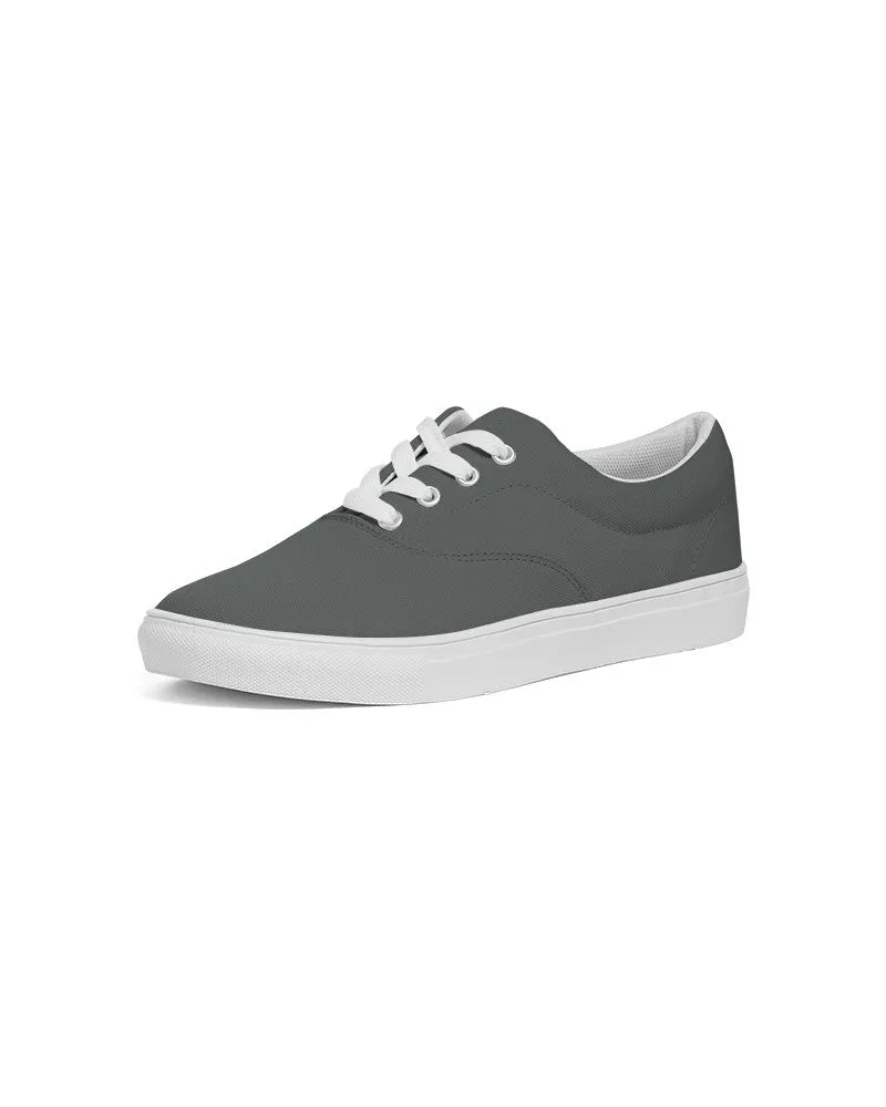 Dark Green Gray Women's Canvas Sneakers | Women's | Dark Pale Green Gray | C10M0Y10K80