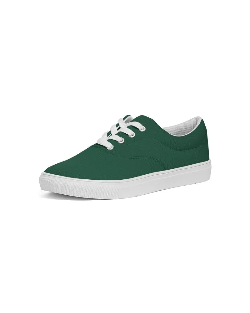 Dark Green Men's Canvas Sneakers | Men's | Dark Pastel Green | C60M0Y60K80