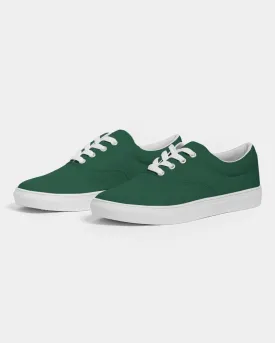 Dark Green Men's Canvas Sneakers | Men's | Dark Pastel Green | C60M0Y60K80