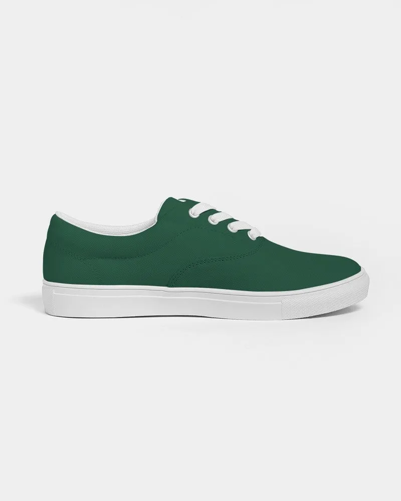 Dark Green Men's Canvas Sneakers | Men's | Dark Pastel Green | C60M0Y60K80