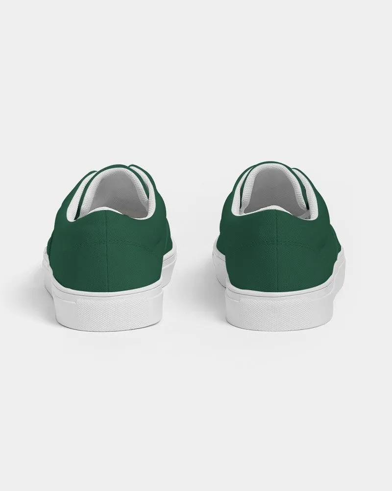 Dark Green Men's Canvas Sneakers | Men's | Dark Pastel Green | C60M0Y60K80