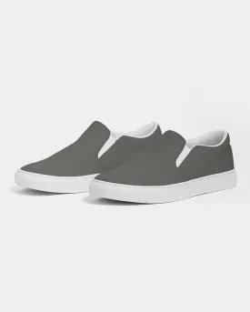 Dark Yellow Gray Slip-On Canvas Sneakers | Men's | Dark Pale Yellow Gray | C0M0Y10K80