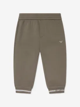 Emporio Armani Baby Boys Logo Jogges in Brown