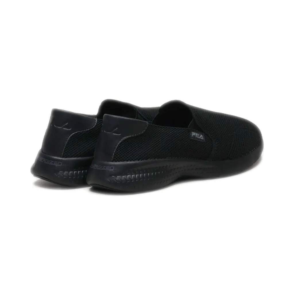 Fila Slip Ons Fabric Black Colour For Women