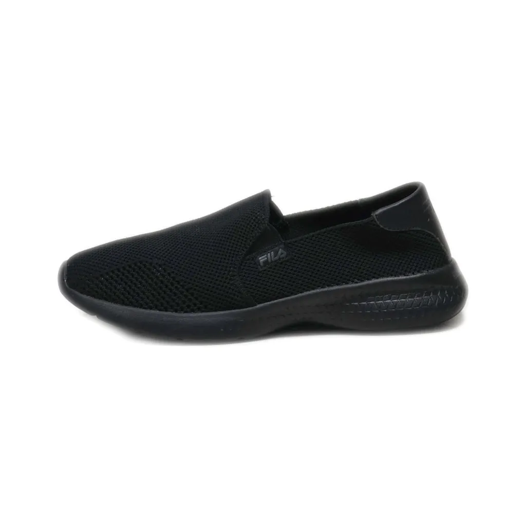 Fila Slip Ons Fabric Black Colour For Women