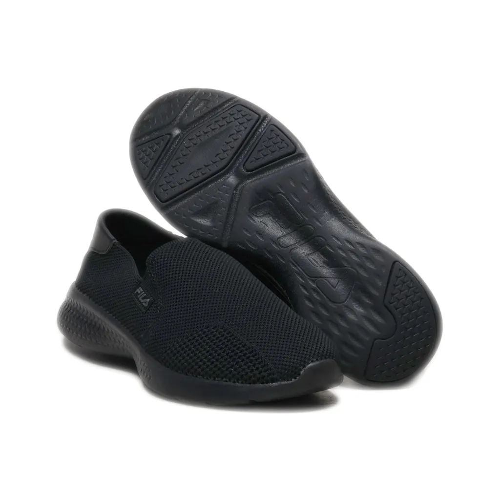 Fila Slip Ons Fabric Black Colour For Women