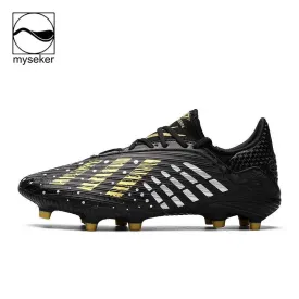 Football Shoes Size 6 - Black | High-Quality & Stylish | Men's Soccer Gear