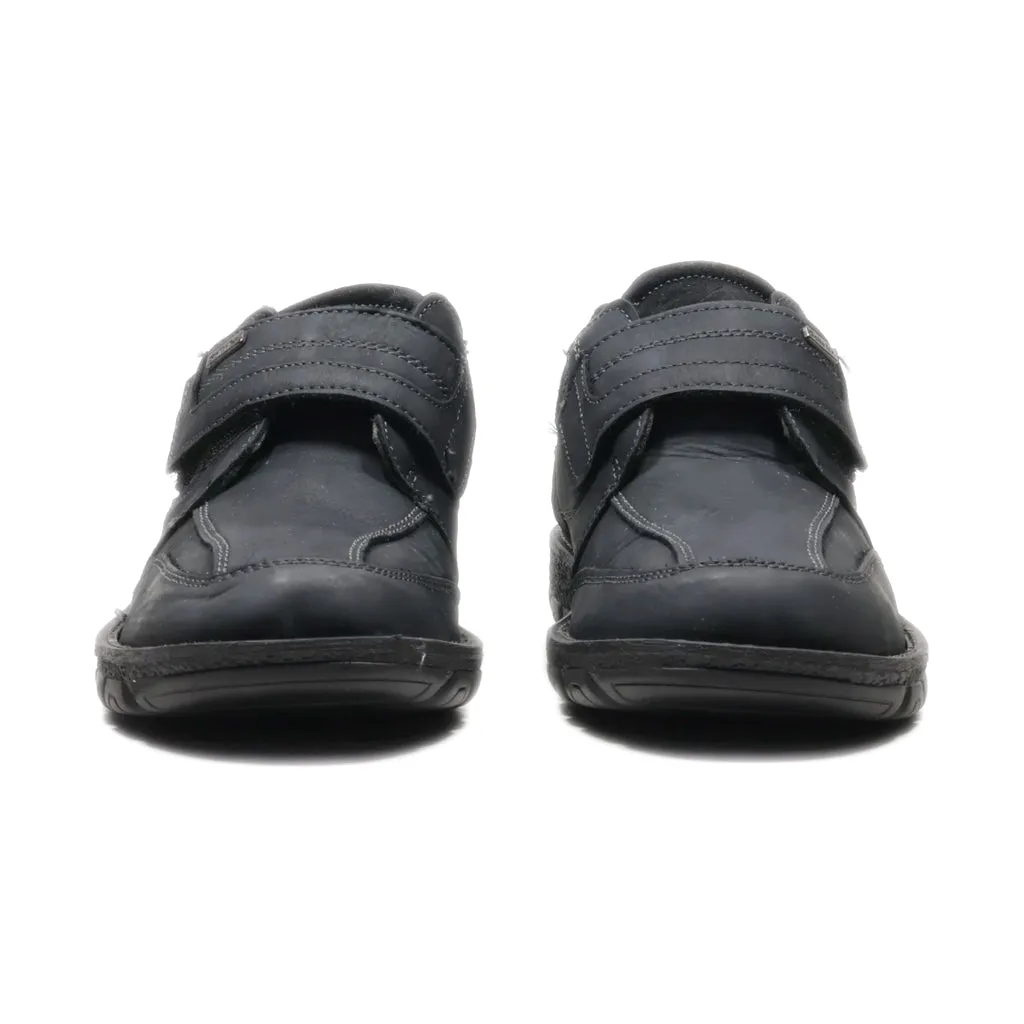 Gallus Casual Slip Ons Leather Black Colour For Men