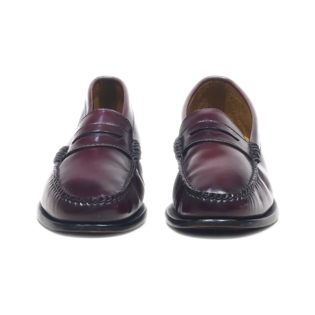 G.H.Bass & Co Loafers Leather Maroon Colour For Men