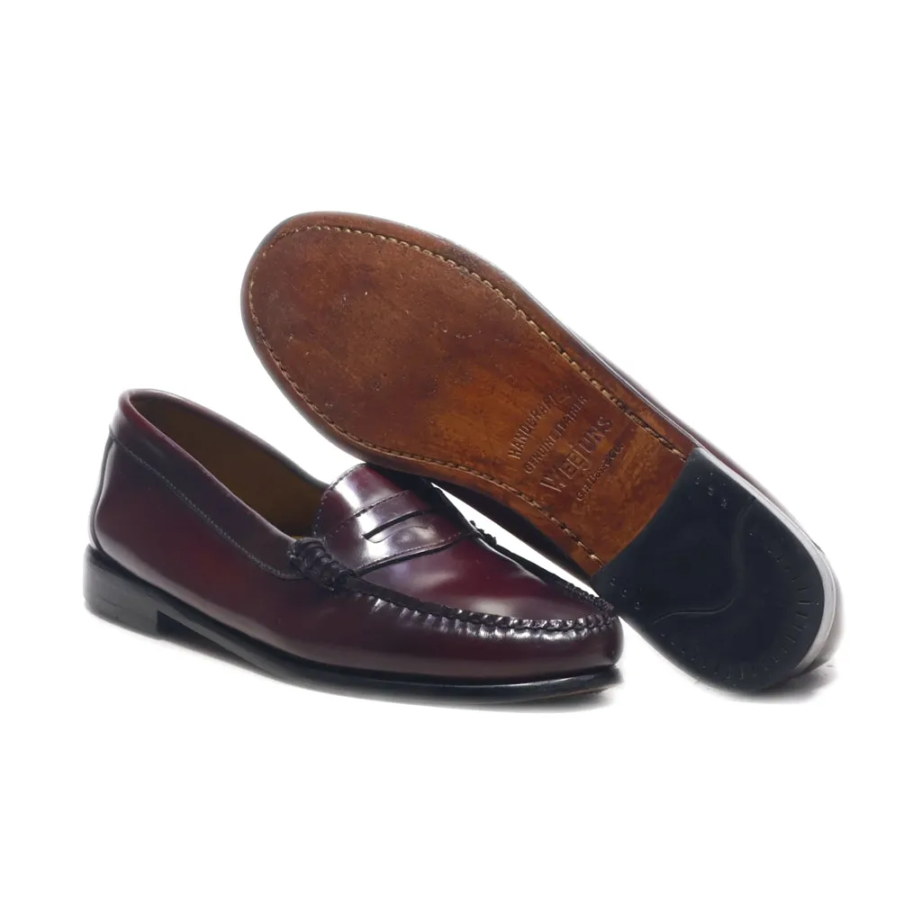 G.H.Bass & Co Loafers Leather Maroon Colour For Men