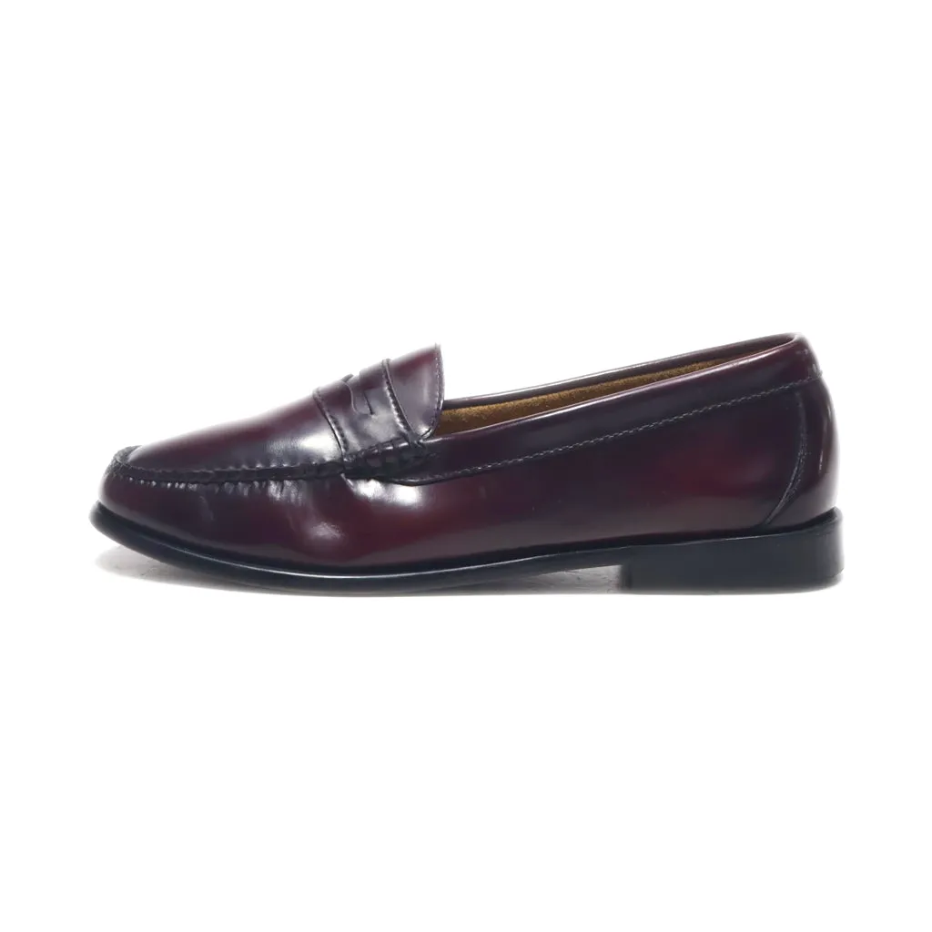 G.H.Bass & Co Loafers Leather Maroon Colour For Men