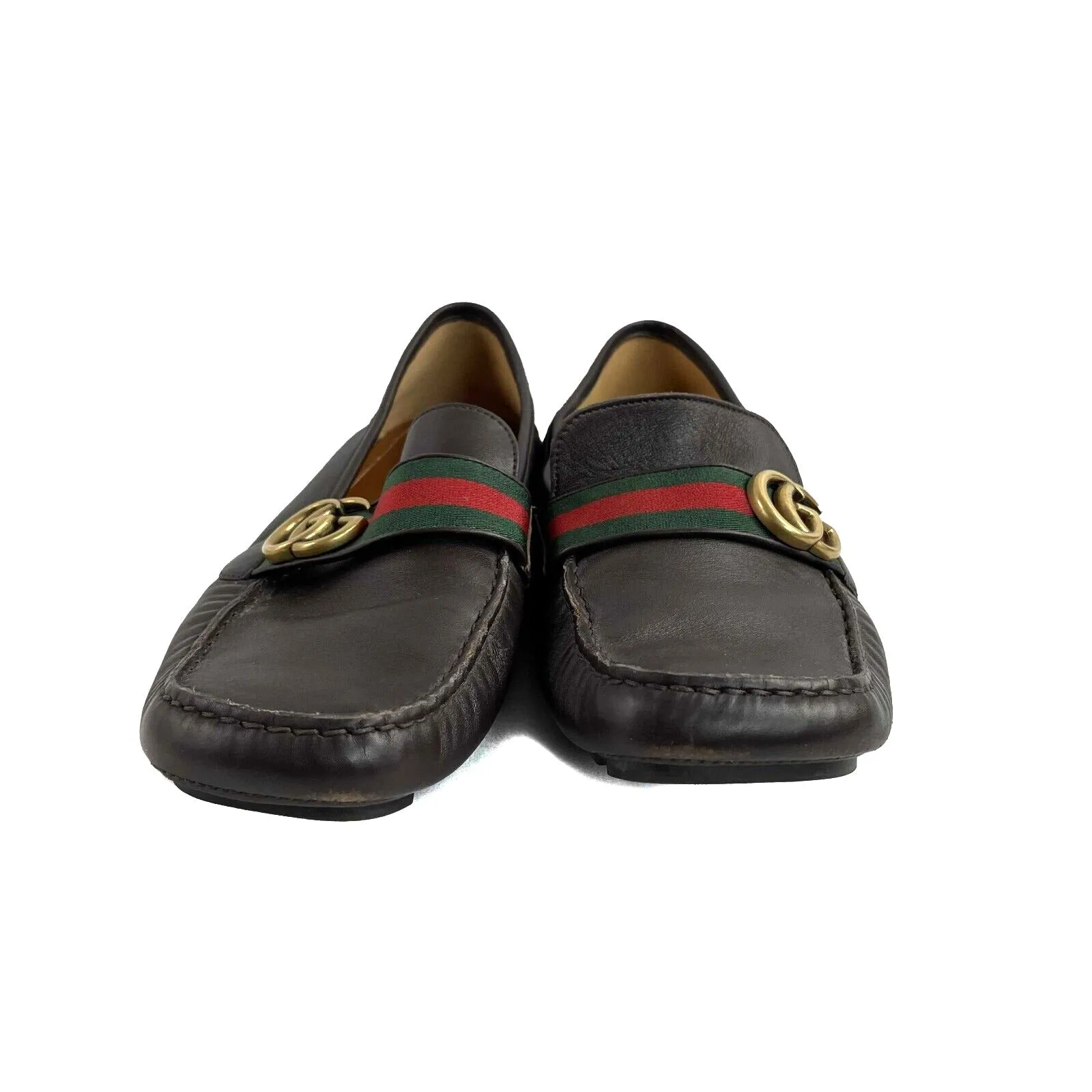 Gucci Gg Marmont Web Loafers 11