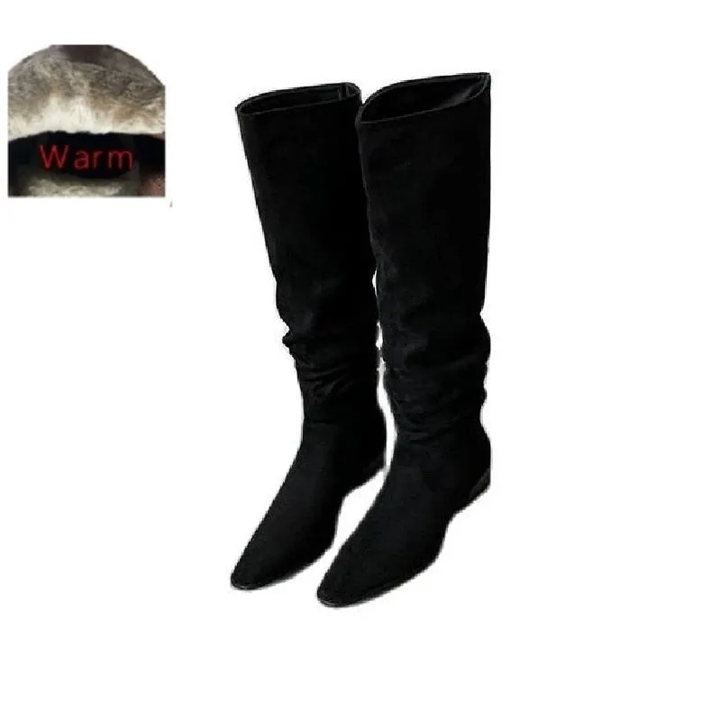 Hera Suede Knee High Boots - 2 Colors