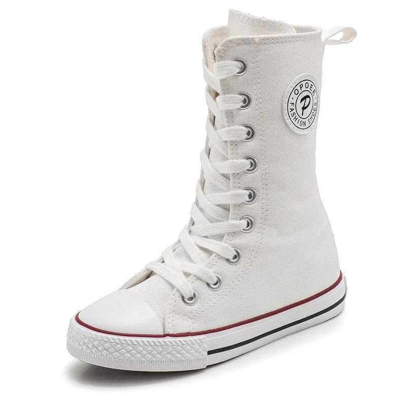 High-Top Canvas Sneakers