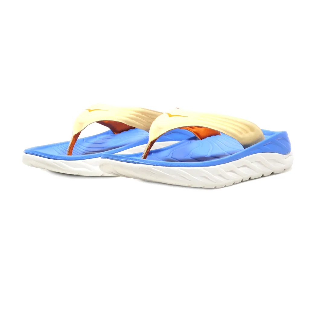 Hoka Flip Flops Leather Multicolour Colour For Men