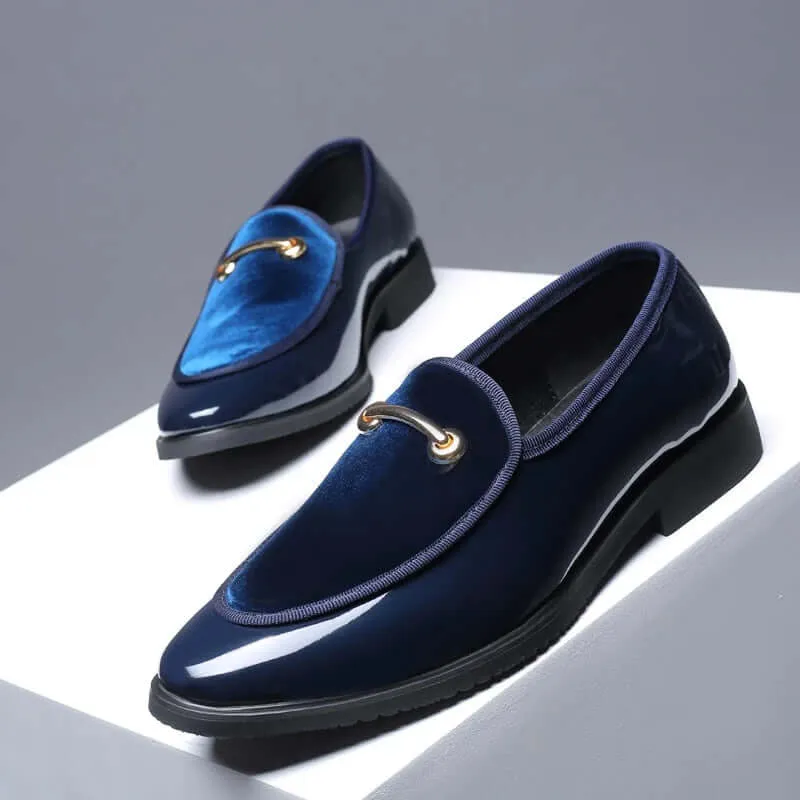 il Lusso - Italian style patent Leather Loafers dress shoes for Men (Best seller)