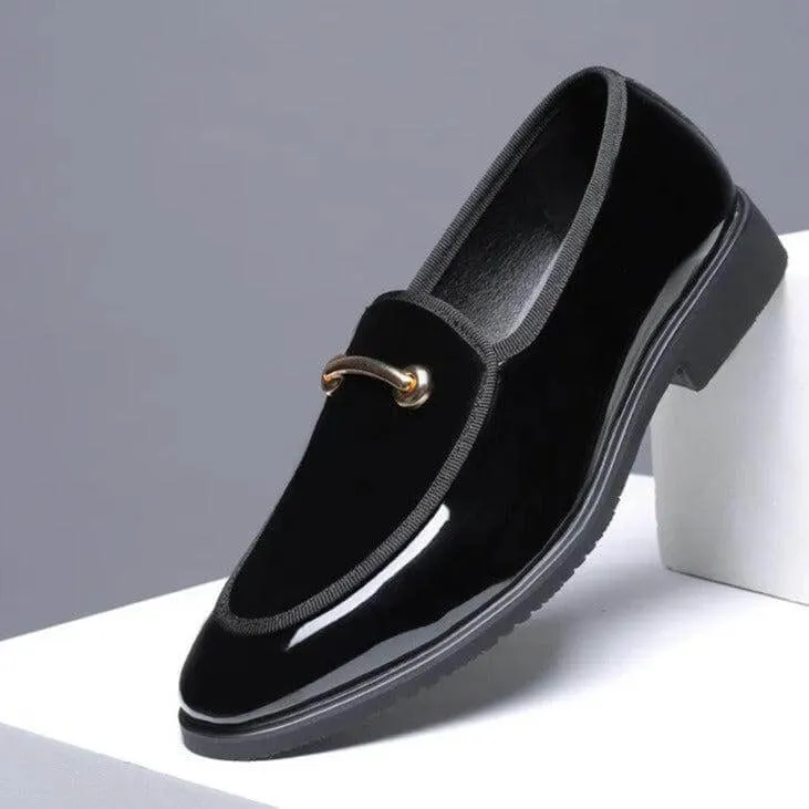 il Lusso - Italian style patent Leather Loafers dress shoes for Men (Best seller)