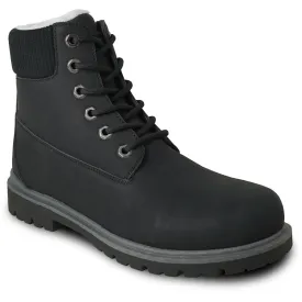 KOZI Men Boot TIME Casual Winter Fur Boot Black - Water Resistant