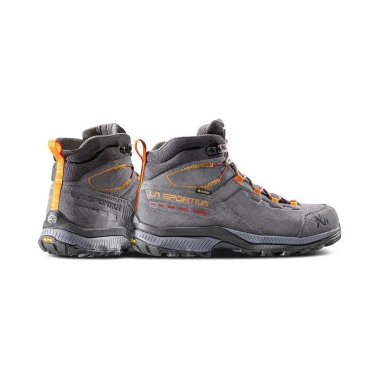 La Sportiva TX Hike Mid Leather GTX Mens Hiking Boot - Carbon/Hawaiian Sun