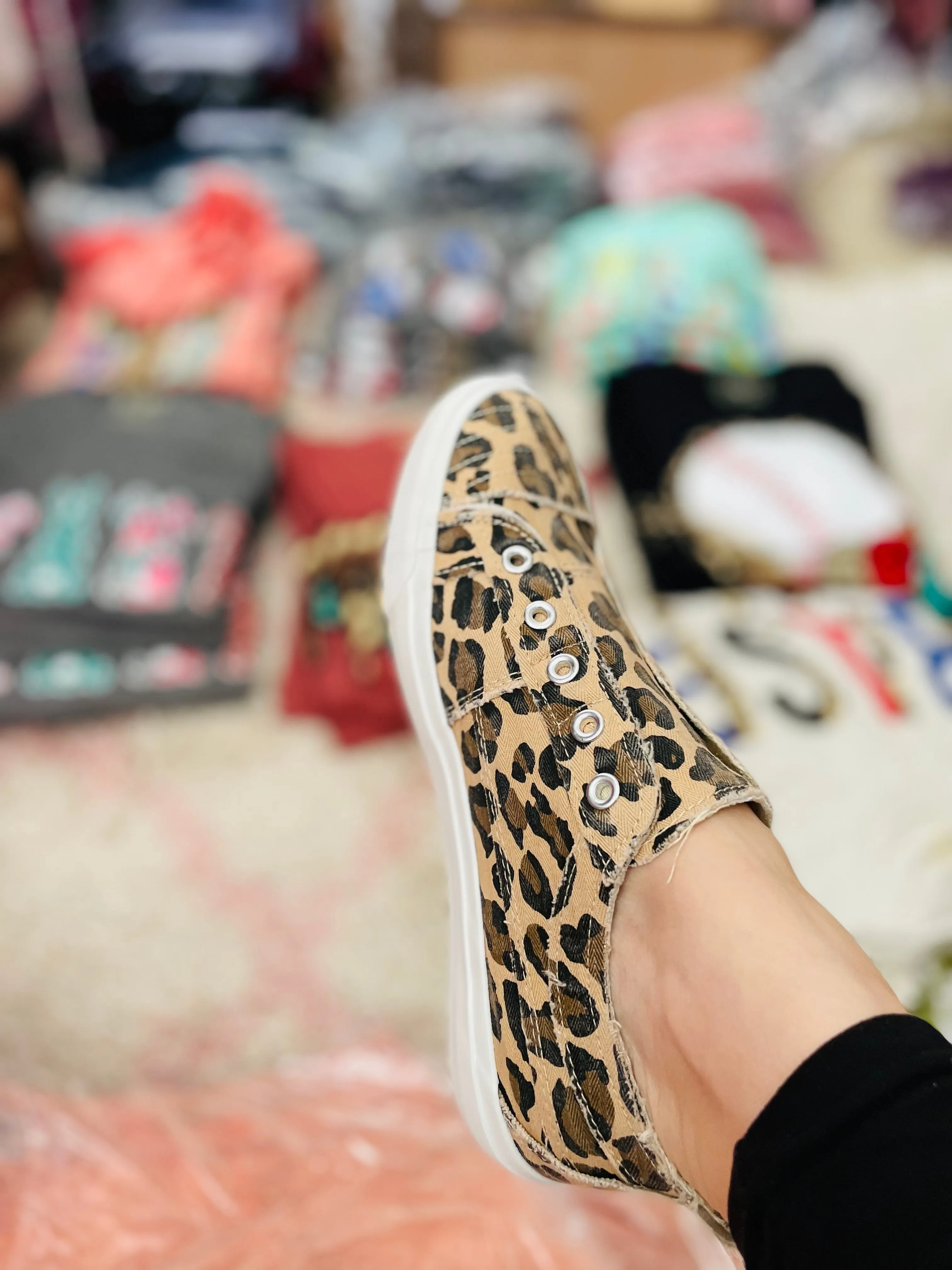 Leopard Slip on Sneakers Babalu