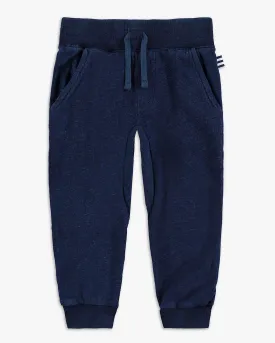 Little Boy Indigo Double Knit Jogger