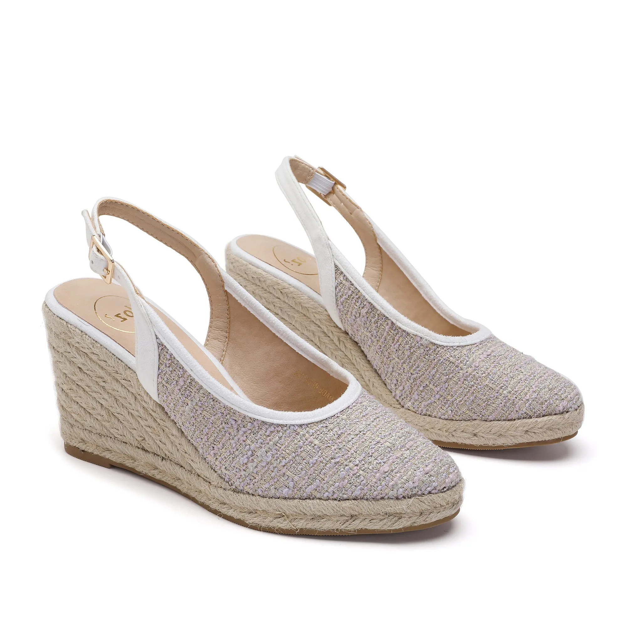 Marilyn White Purple Espadrilles