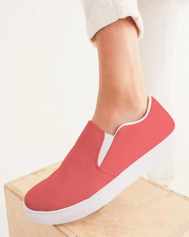 Midtone Red Slip-On Canvas Sneakers | Women's | C0M80Y60K0