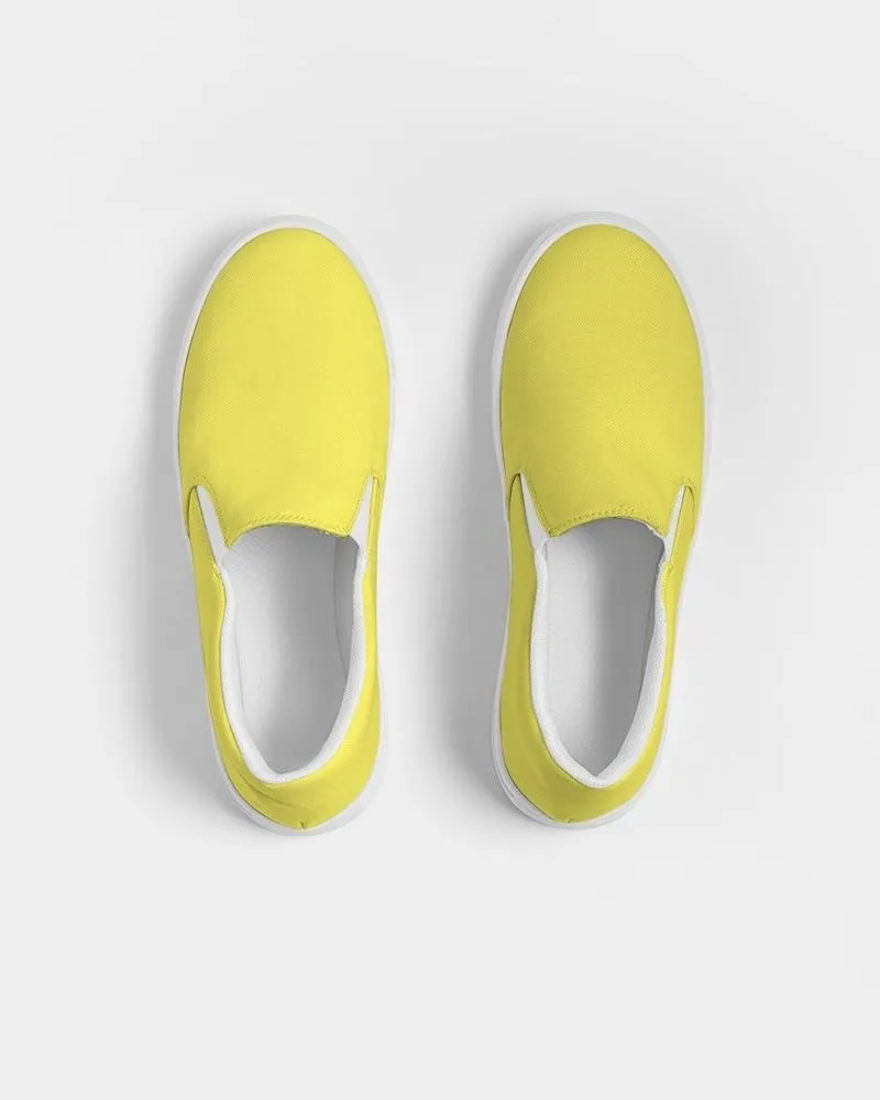 Midtone Yellow Slip-On Canvas Sneakers | Men's | C0M0Y80K0