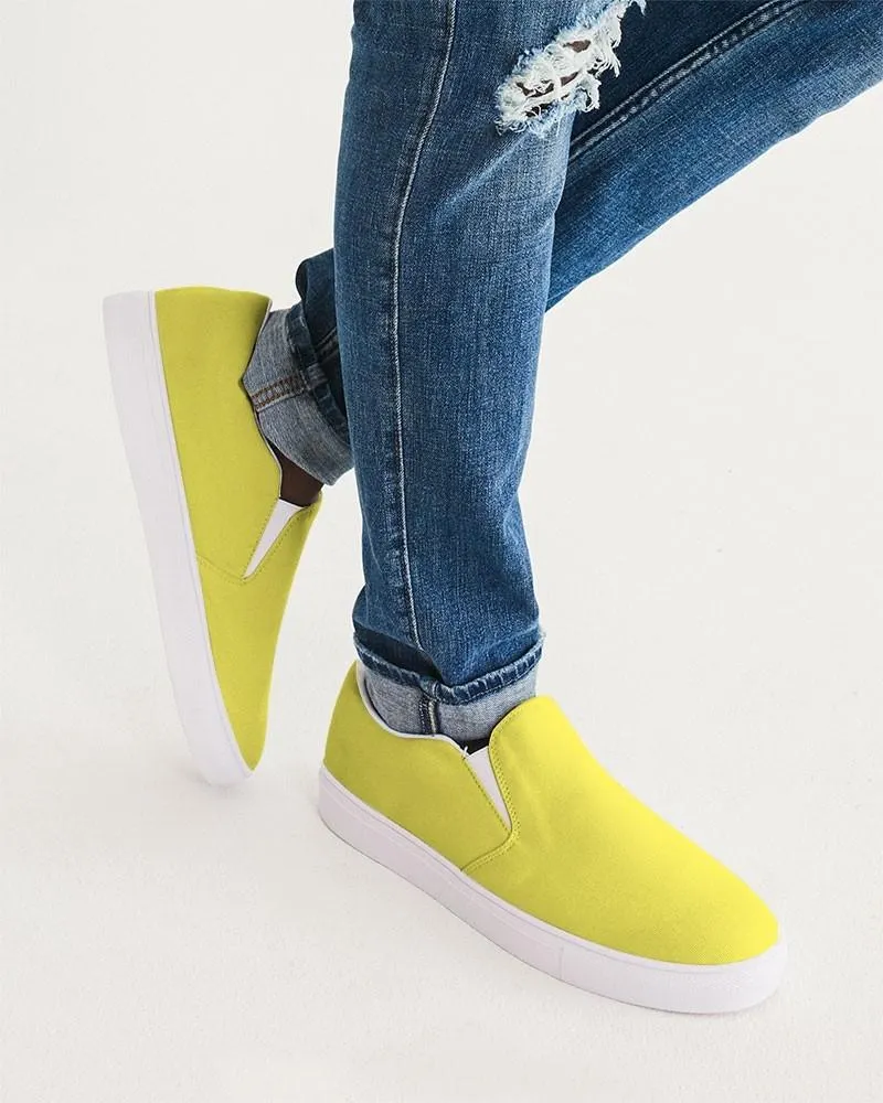 Midtone Yellow Slip-On Canvas Sneakers | Men's | C0M0Y80K0