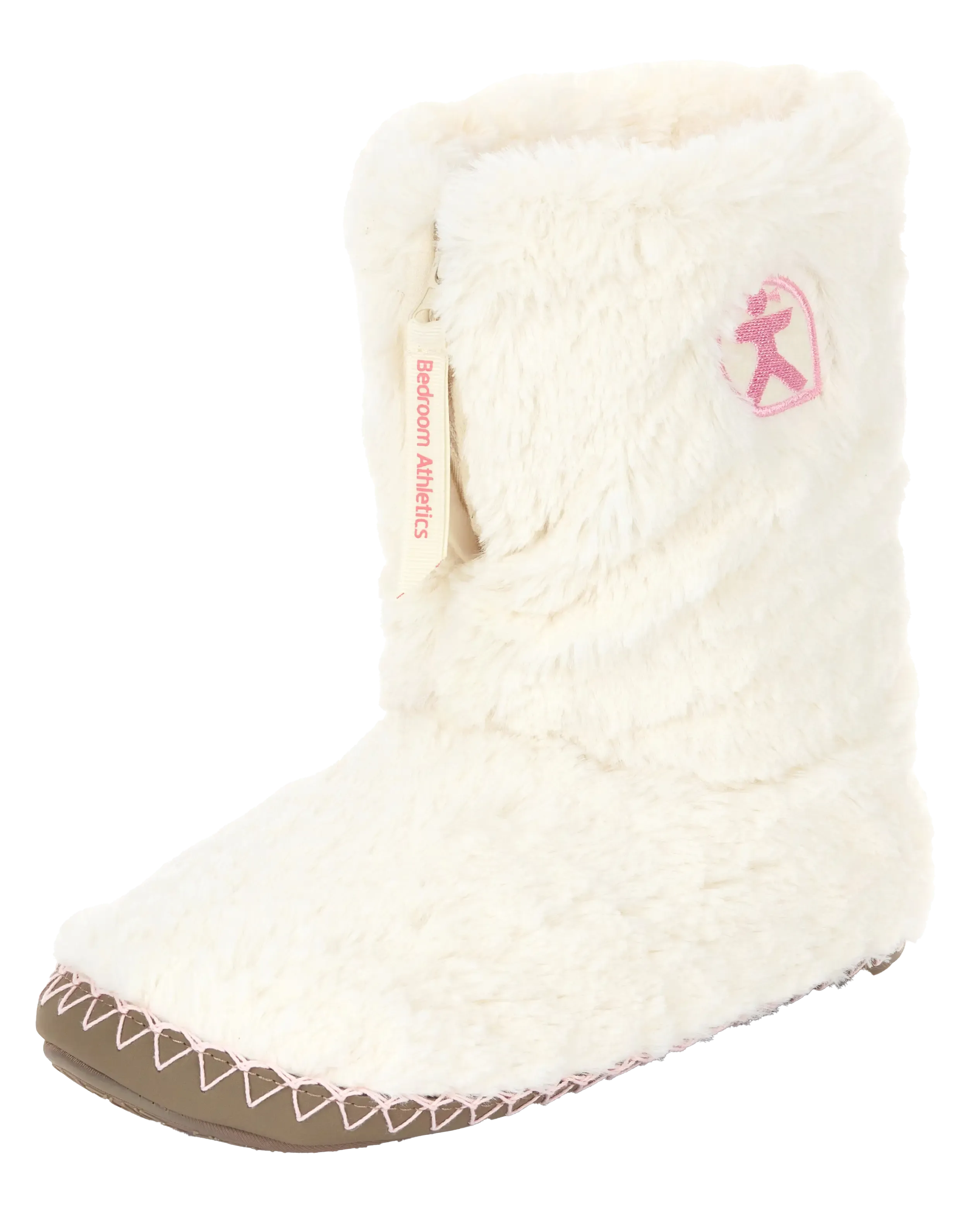 Monroe Faux Fur Slipper Boots in Cream & Moonrock