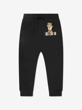 Moschino Kids Teddy Logo Joggers in Black